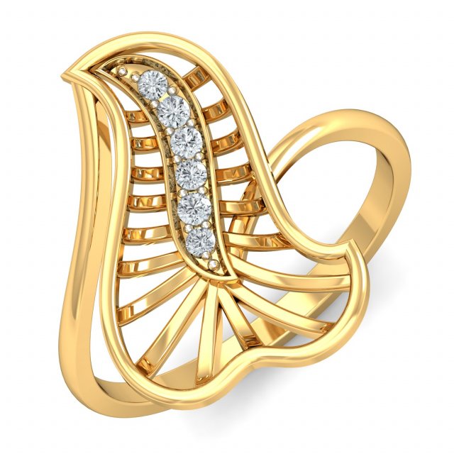 diamond ring for ladies 3D Baskı Modeli .c4d .max .obj .3ds .fbx .stl .blend 