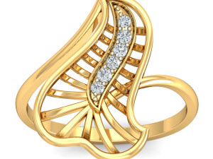 diamond ring for ladies 3D Baskı Modeli