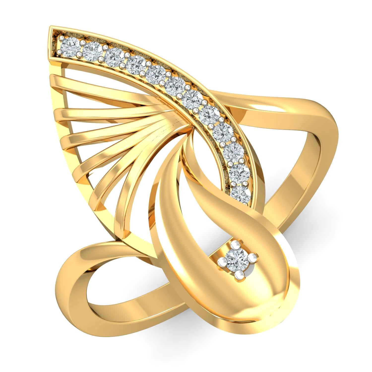 diamond ring for ladies 3D Print Model .c4d .max .obj .3ds .fbx .stl .blend 
