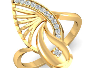 diamond ring for ladies Modèles 3D en vedette