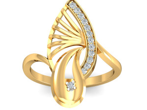 diamond ring for ladies Modèles 3D en vedette