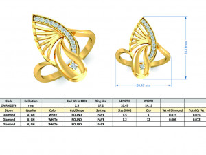 diamond ring for ladies Modèles 3D en vedette
