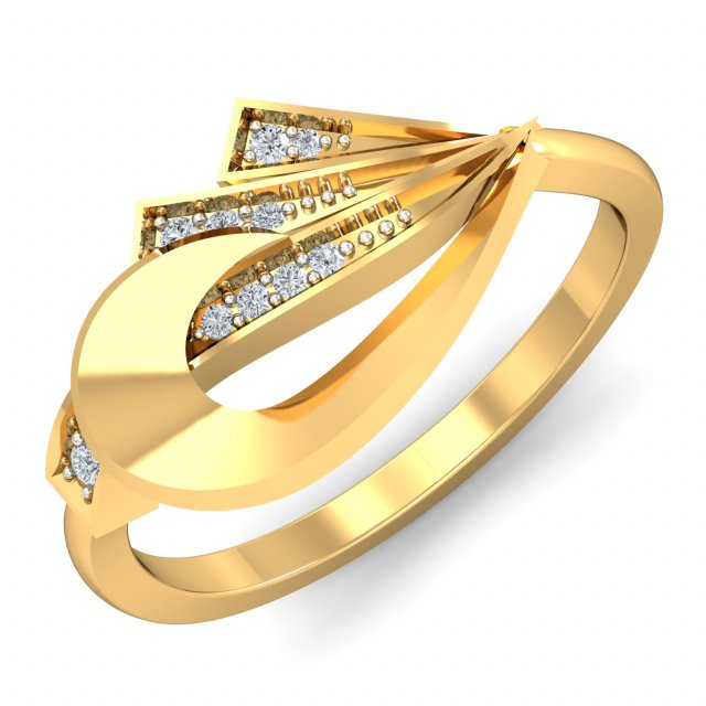 diamond ring for ladies 3Dプリントモデル .c4d .max .obj .3ds .fbx .stl .blend 