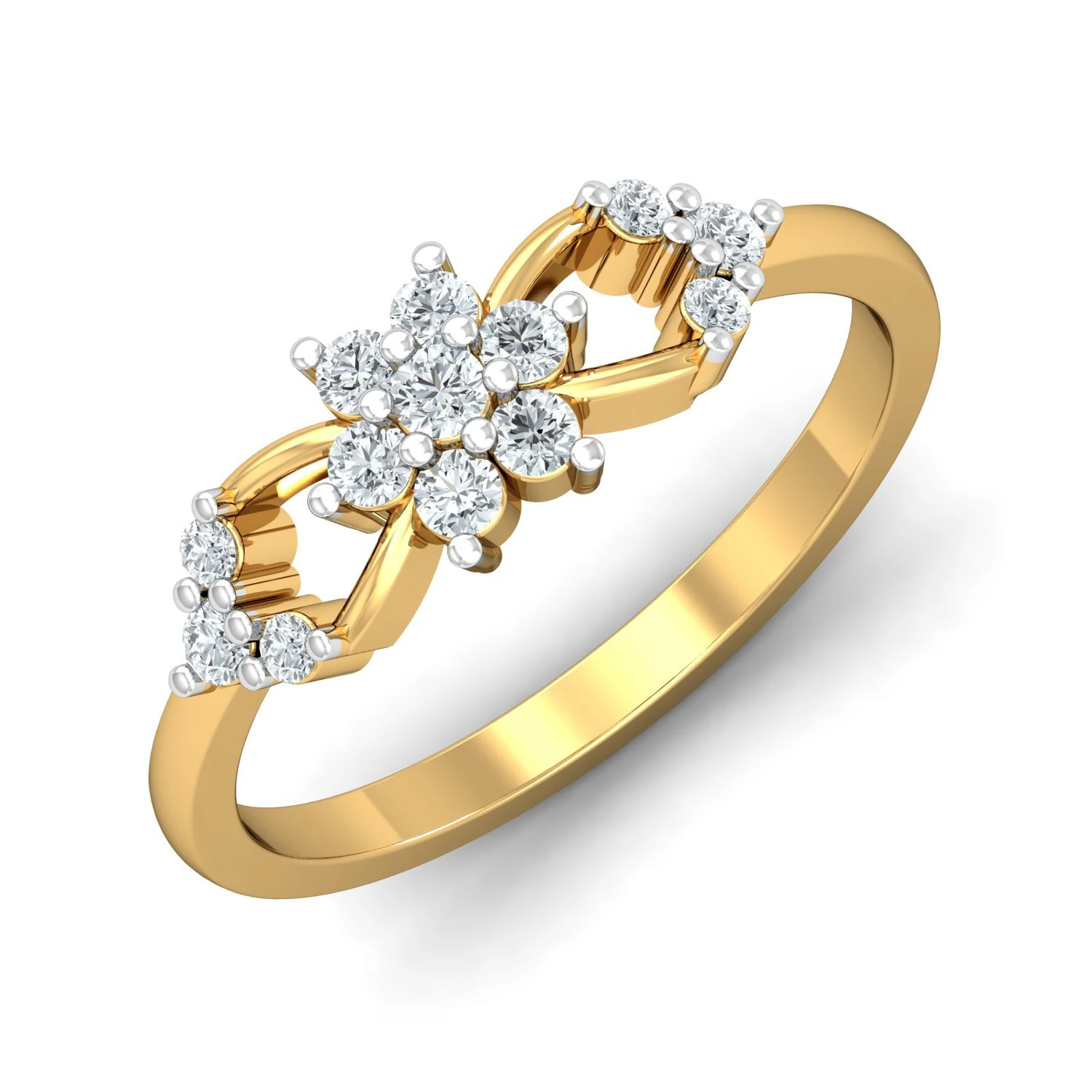 diamond ring for ladies 3D Print Model .c4d .max .obj .3ds .fbx .stl .blend 
