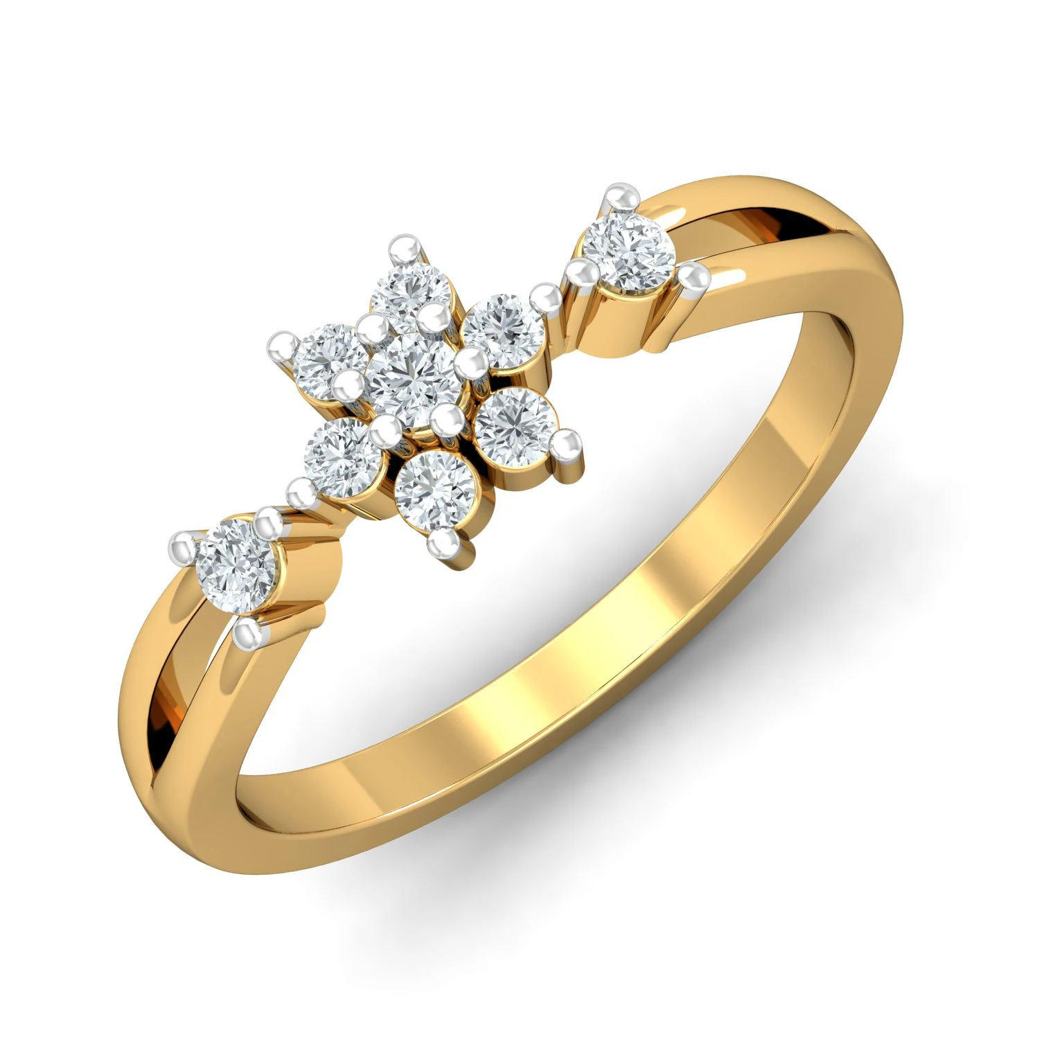 diamond ring for ladies 3D Print Model .c4d .max .obj .3ds .fbx .stl .blend 