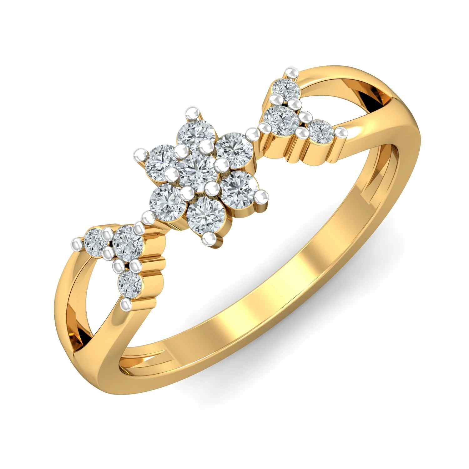 diamond ring for ladies 3D Print Model .c4d .max .obj .3ds .fbx .stl .blend