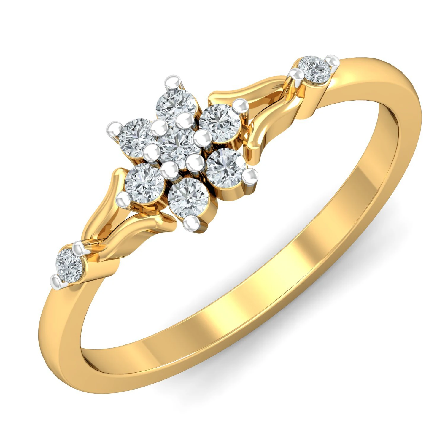 diamond ring for ladies 3D Print Model .c4d .max .obj .3ds .fbx .stl .blend