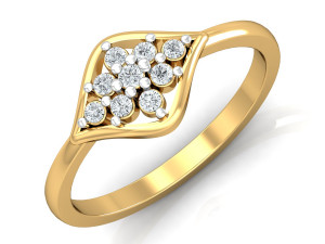 diamond ring for ladies 3D प्रिंट मॉडल