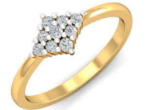 кільце з діамантом для жінок 3D Принт Модель