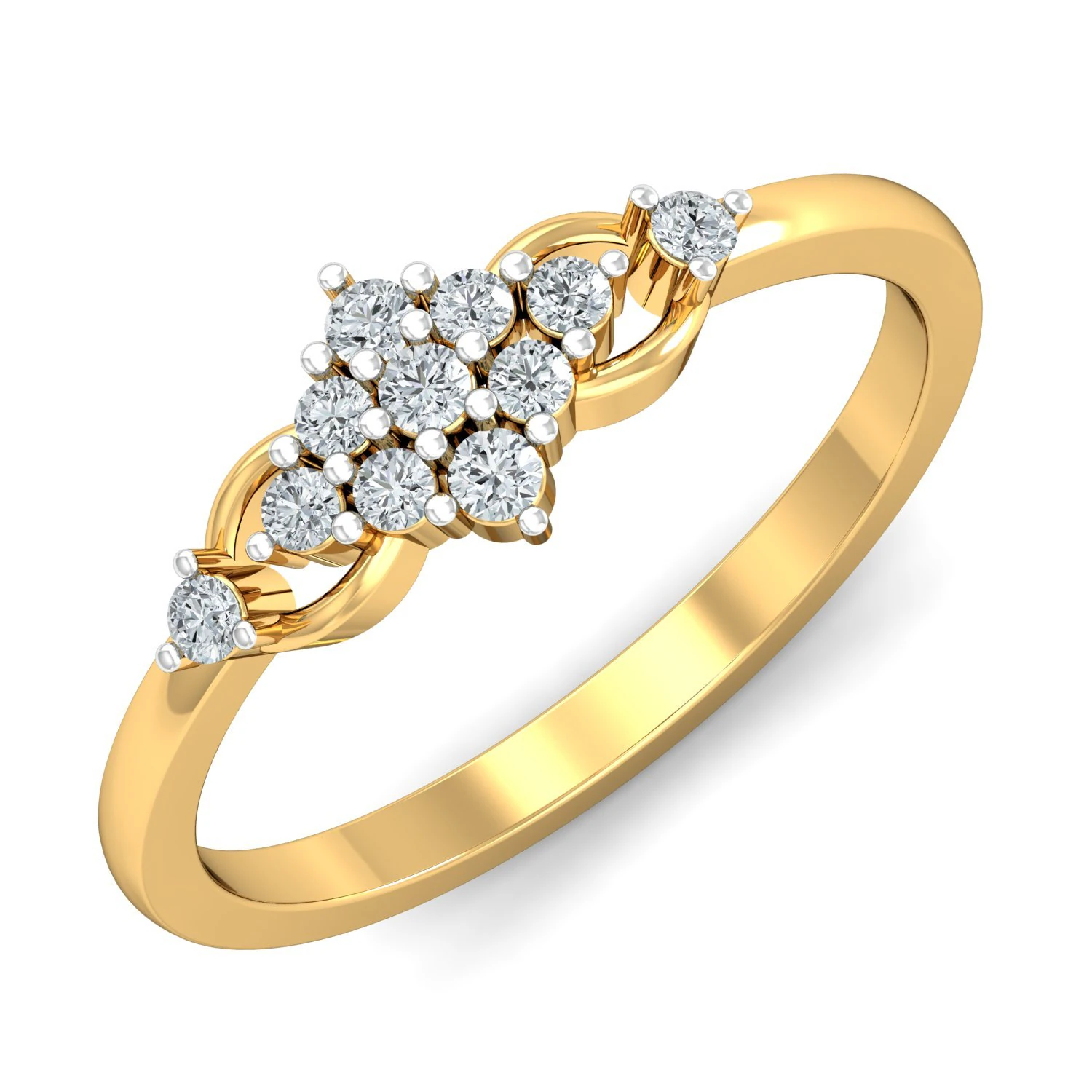 diamond ring for ladies 3D Print Model .c4d .max .obj .3ds .fbx .stl .blend