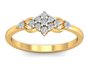 diamond ring for ladies 3D Baskı Modeli