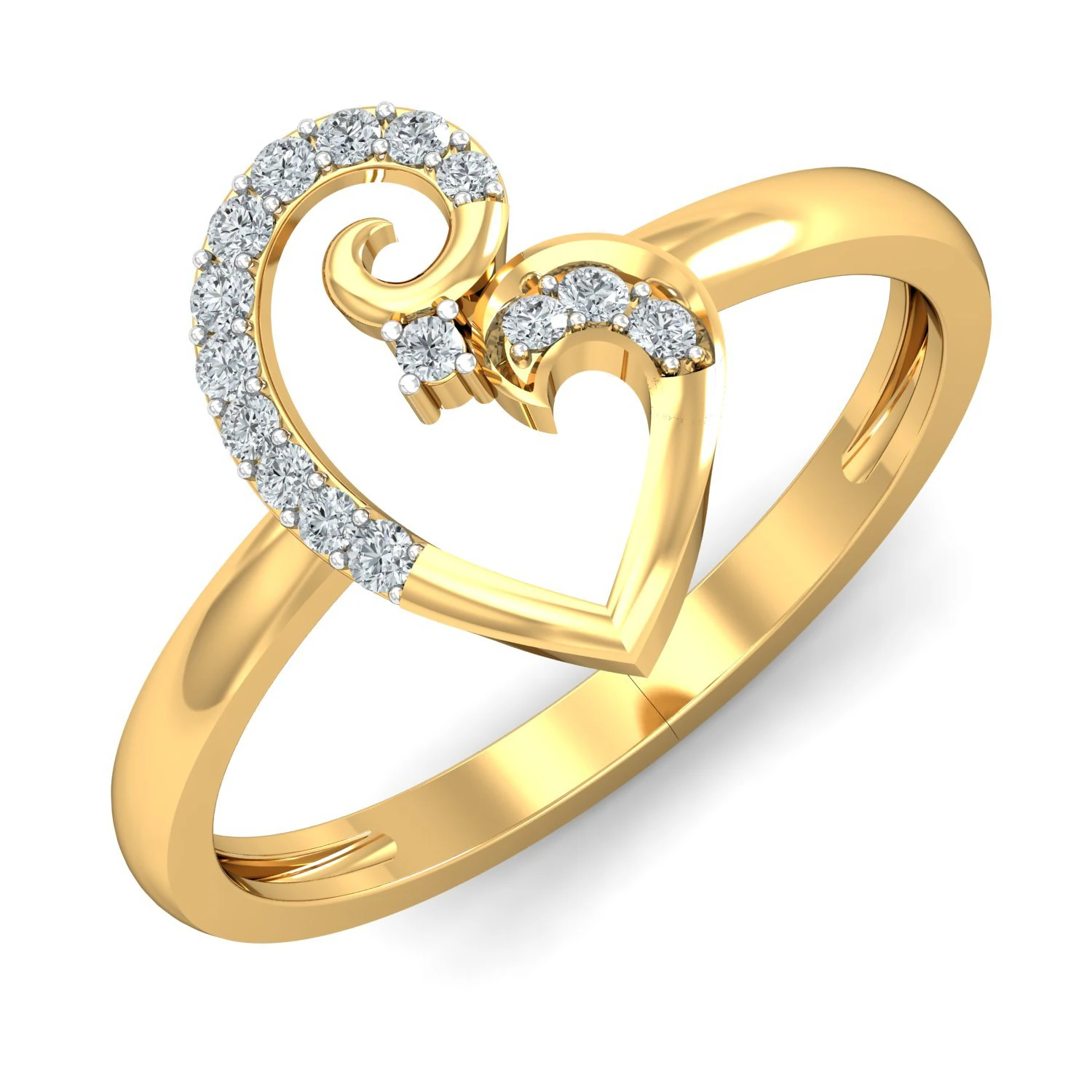 diamond ring for ladies 3D Print Model .c4d .max .obj .3ds .fbx .stl .blend 