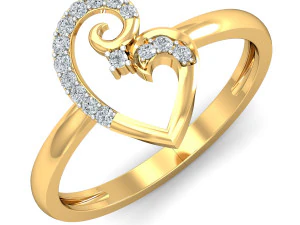 diamond ring for ladies 3D Print Model