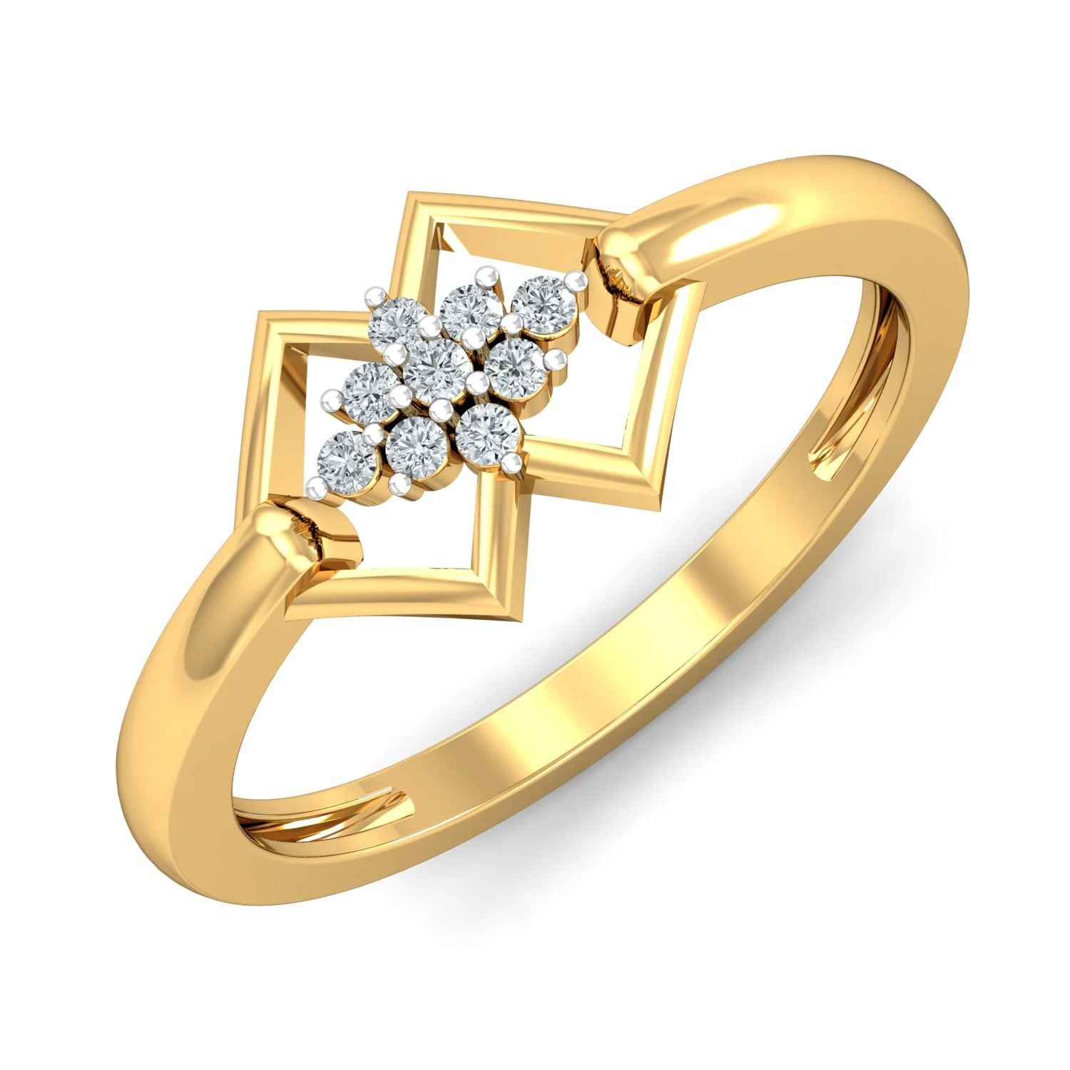 diamond ring for ladies 3D Print Model .c4d .max .obj .3ds .fbx .stl .blend 