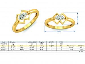 diamond ring for ladies 3D Print Model