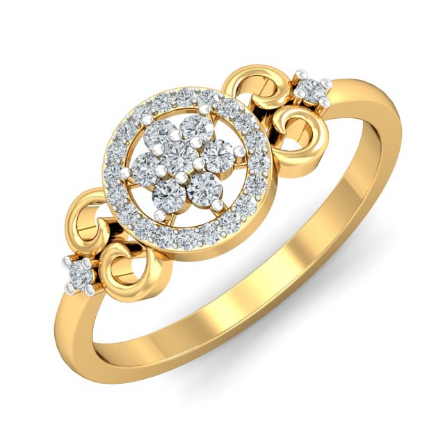 diamond ring for ladies 3D-printmodel .c4d .max .obj .3ds .fbx .stl .blend 