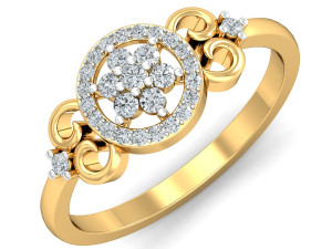 diamond ring for ladies Modello di stampa 3D
