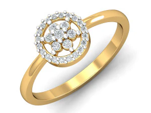 bague en diamant pour dames Modèles 3D en vedette