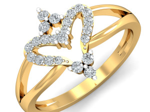 diamond ring for ladies 3D प्रिंट मॉडल