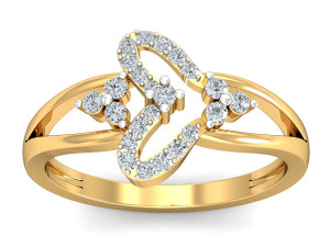 diamond ring for ladies Modello di stampa 3D