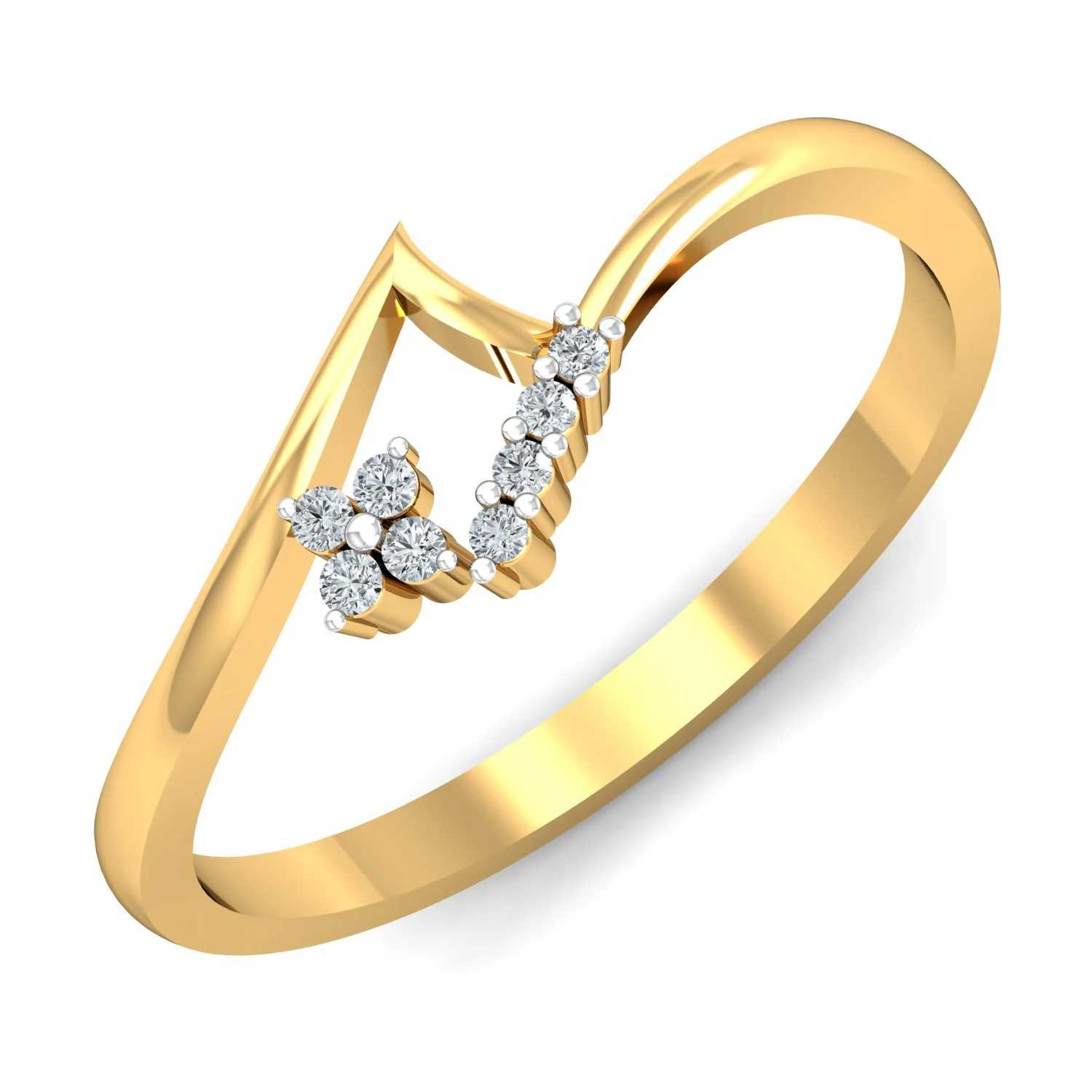 diamond ring for ladies 3D Print Model .c4d .max .obj .3ds .fbx .stl .blend