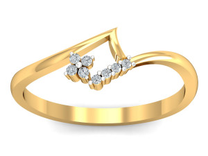 diamond ring for ladies Modello di stampa 3D