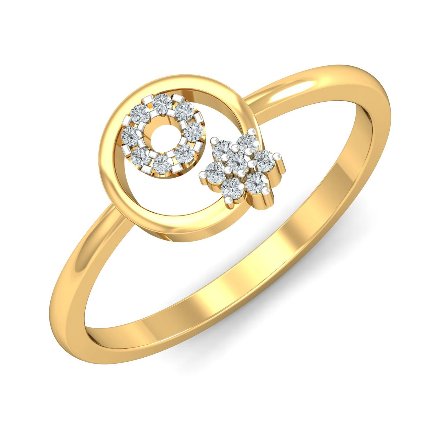 diamond ring for ladies 3D Print Model .c4d .max .obj .3ds .fbx .stl .blend 