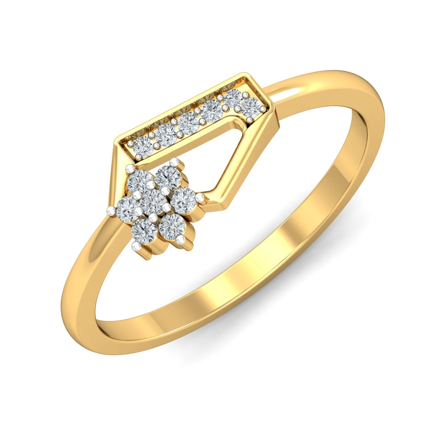diamond ring for ladies 3D Print Model .c4d .max .obj .3ds .fbx .stl .blend 