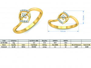 diamond ring for ladies 3D Print Model
