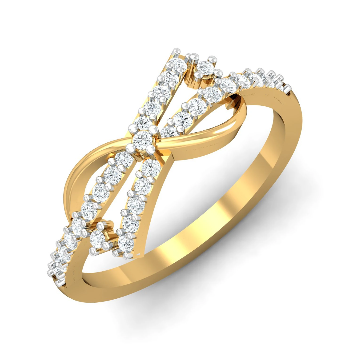 diamond ring for ladies 3D Print Model .c4d .max .obj .3ds .fbx .stl .blend