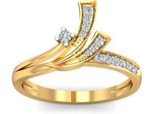 diamond ring for ladies Modello di stampa 3D