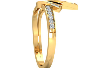 diamond ring for ladies Modello di stampa 3D
