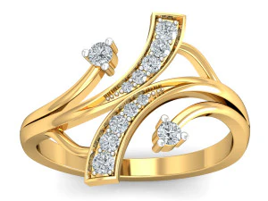 diamond ring for ladies 3D Print Model