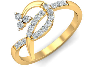 diamond ring for ladies 3D Baskı Modeli