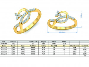 diamond ring for ladies Modelo de impresión 3D