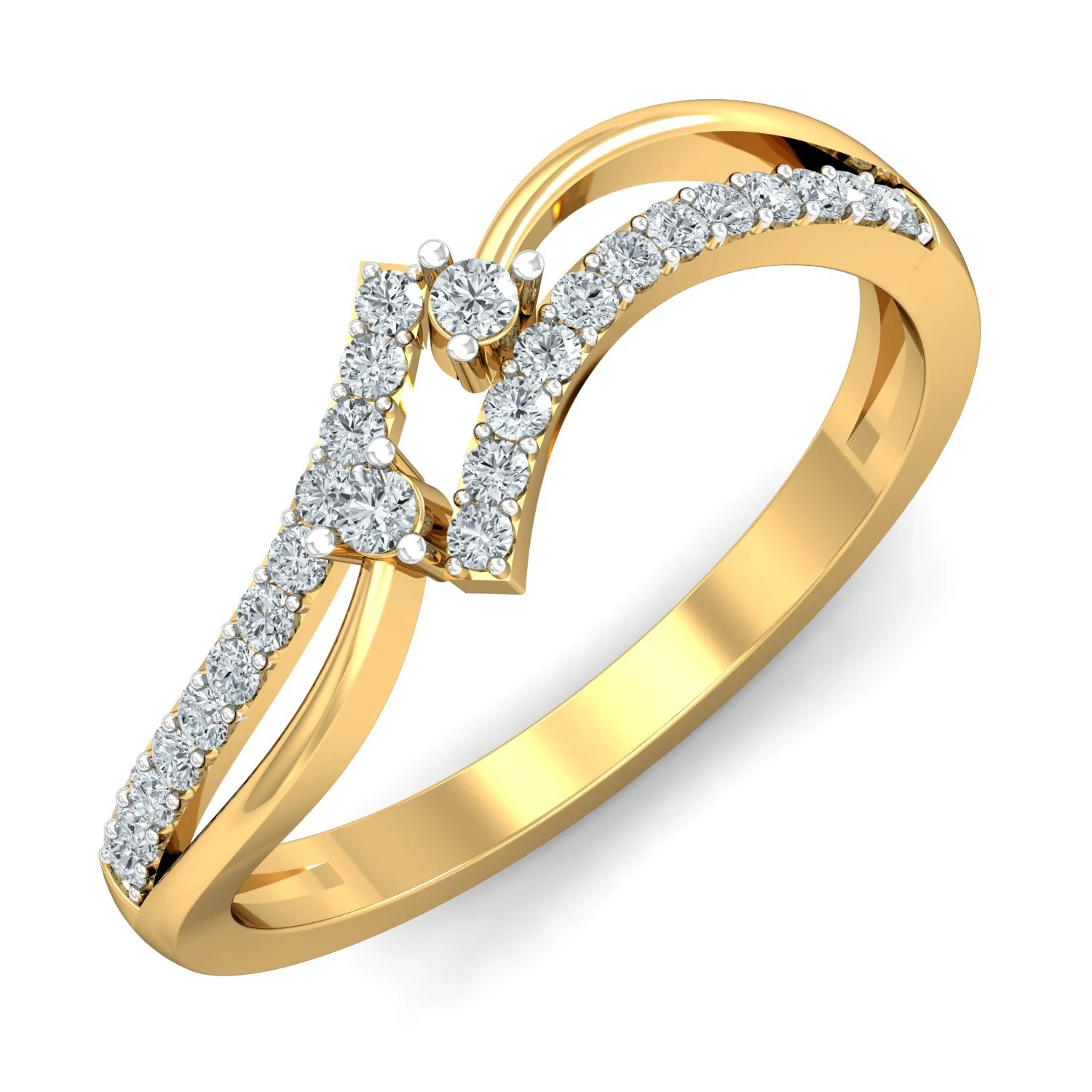 diamond ring for ladies 3D Print Model .c4d .max .obj .3ds .fbx .stl .blend 