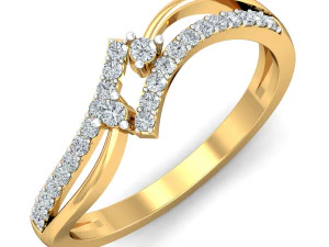 diamond ring for ladies 3D Print Model