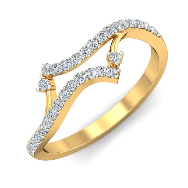 diamond ring for ladies 3D Baskı Modeli .c4d .max .obj .3ds .fbx .stl .blend 