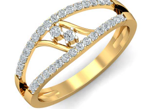 女士钻戒 3D 打印模型