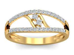 diamond ring for ladies 3D प्रिंट मॉडल