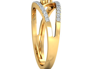 diamond ring for ladies 3D प्रिंट मॉडल