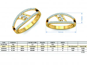diamond ring for ladies 3D Print Model
