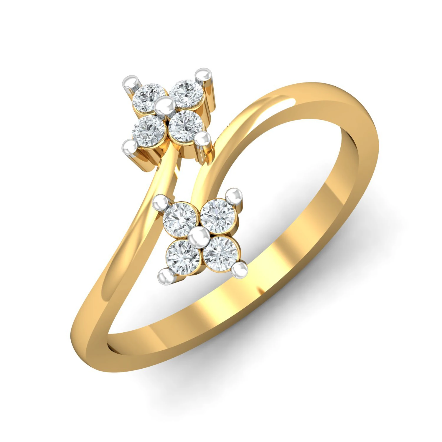 diamond ring for ladies 3D Print Model .c4d .max .obj .3ds .fbx .stl .blend 