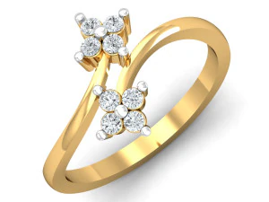 cincin berlian untuk wanita Model Cetak 3D