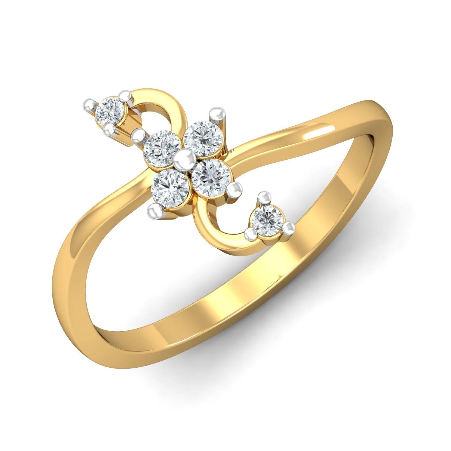 diamond ring for ladies 3D Print Model .c4d .max .obj .3ds .fbx .stl .blend