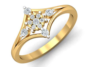 bayanlar i&ccedil;in pırlanta y&uuml;z&uuml;k 3D Baskı Modeli