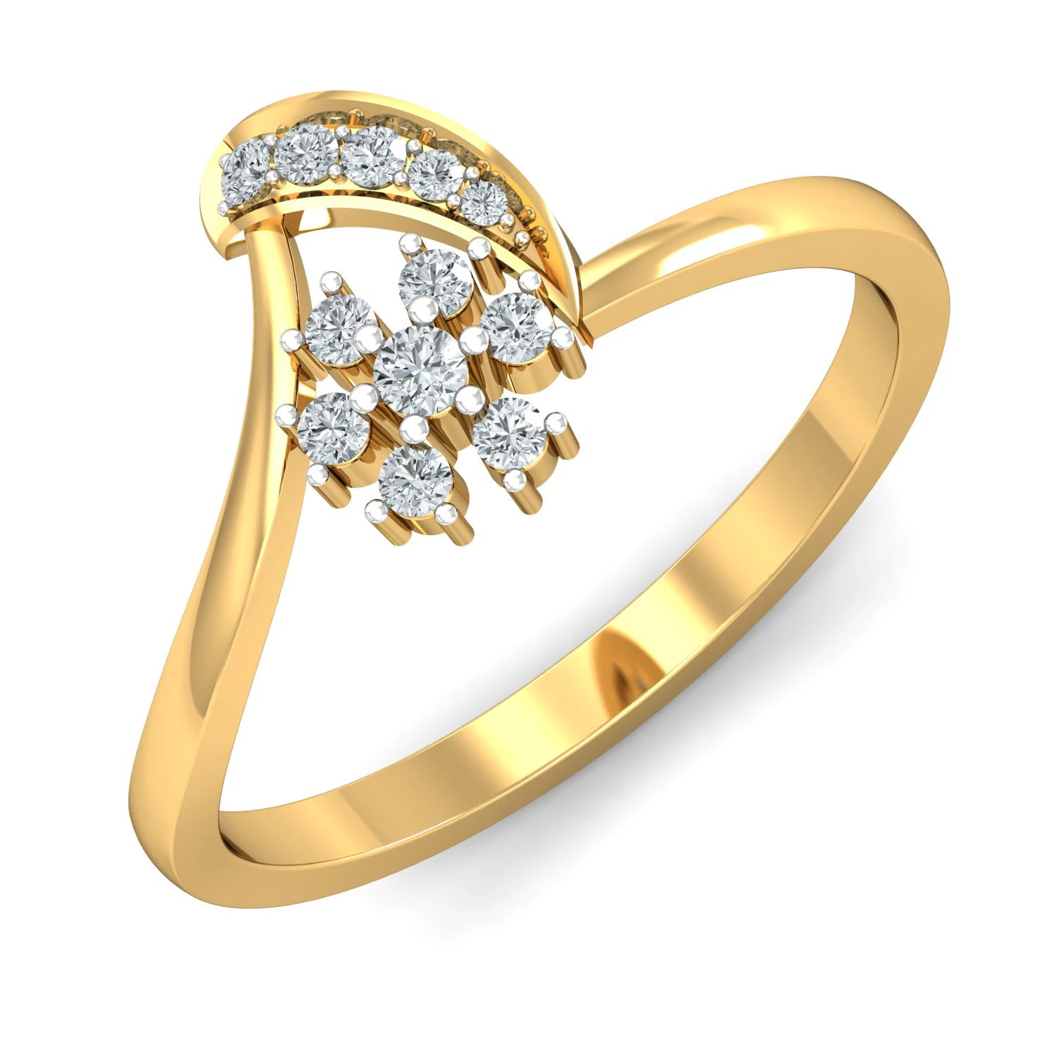 diamond ring for ladies 3D Print Model .c4d .max .obj .3ds .fbx .stl .blend 
