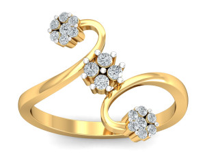 diamond ring for ladies 3D Baskı Modeli