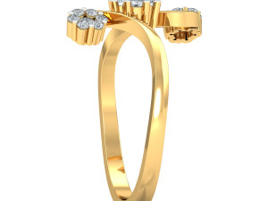 diamond ring for ladies 3D Baskı Modeli
