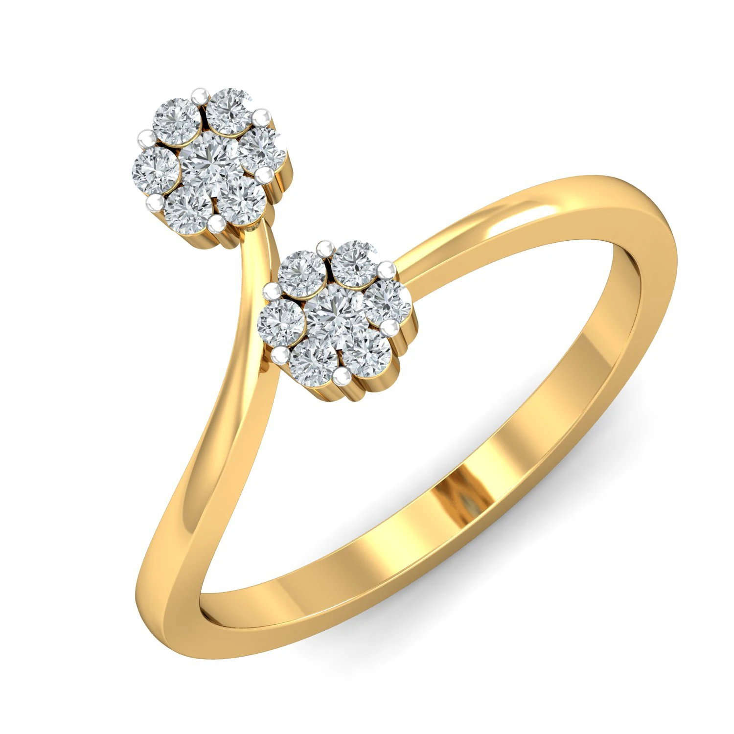 diamond ring for ladies 3D Print Model .c4d .max .obj .3ds .fbx .stl .blend